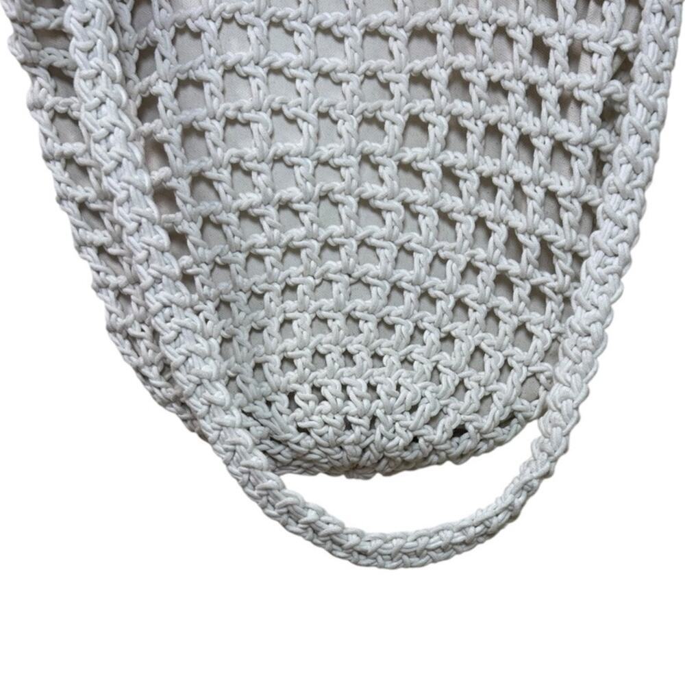 Madewell Women's 'The Crocheted Shoulder Bag' Cross-Body, Knit, White, One-Size - Picture 10 of 15
